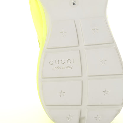 Gucci Calfskin Mens Rhyton Sneakers 12 Yellow Fluo 5 of 9