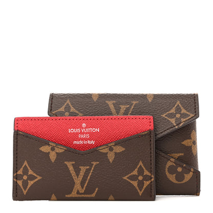 Louis Vuitton Monogram LV Colormania Kirigami Card Holder Sari Red 3 of 10