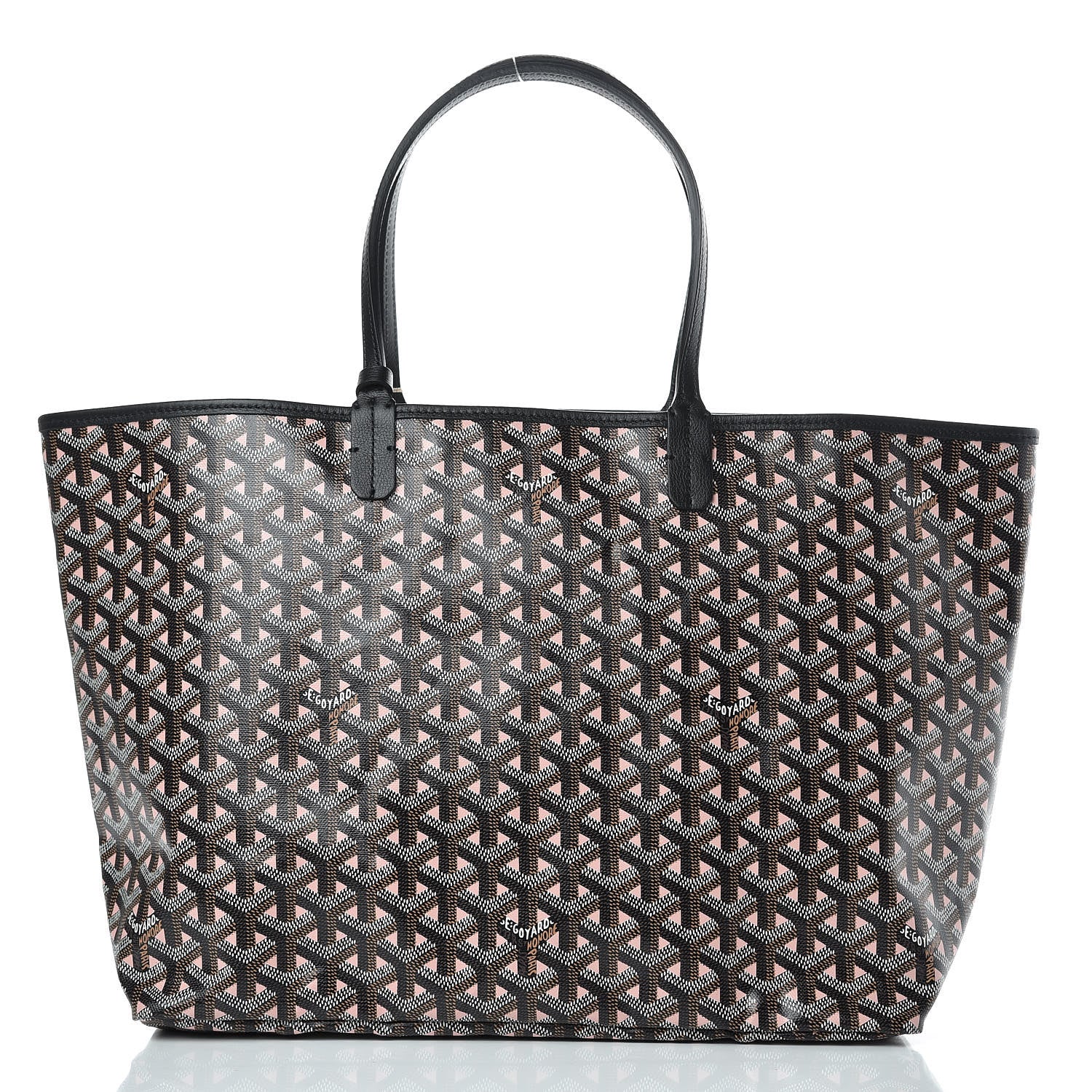 Goyard Goyardine Saint Louis Claire Voie PM Black Rose Pink 3 of 10