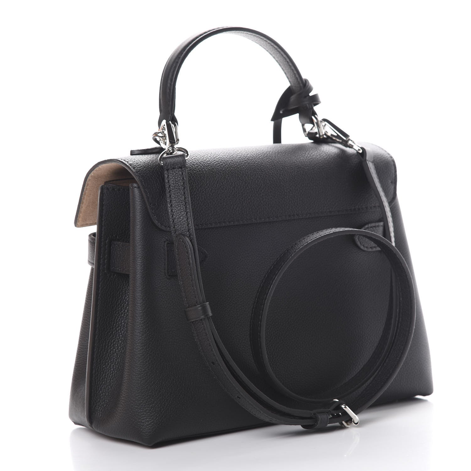 Louis Vuitton Calfskin Lockme Ever BB Black 2 of 10