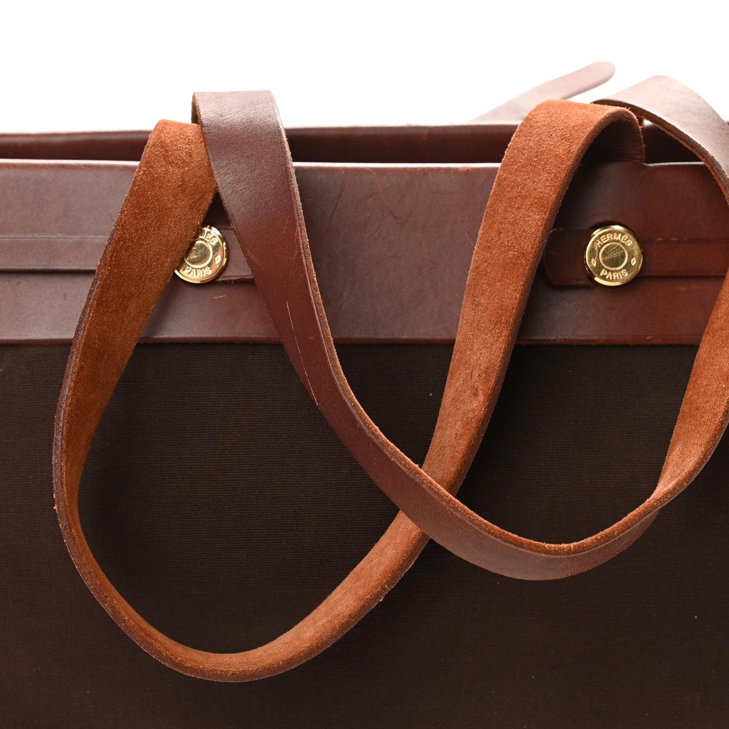 Hermes Toile Vache Hunter Herbag Cabas PM Havane 17 of 17