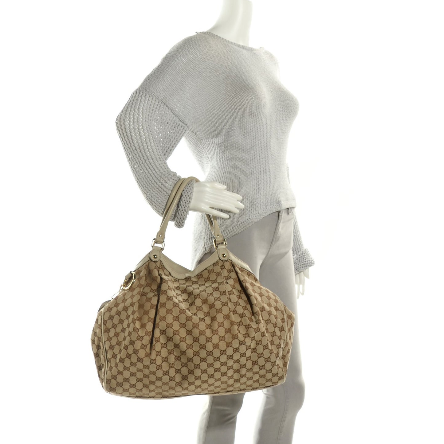Monogram Large Sukey Tote Off White