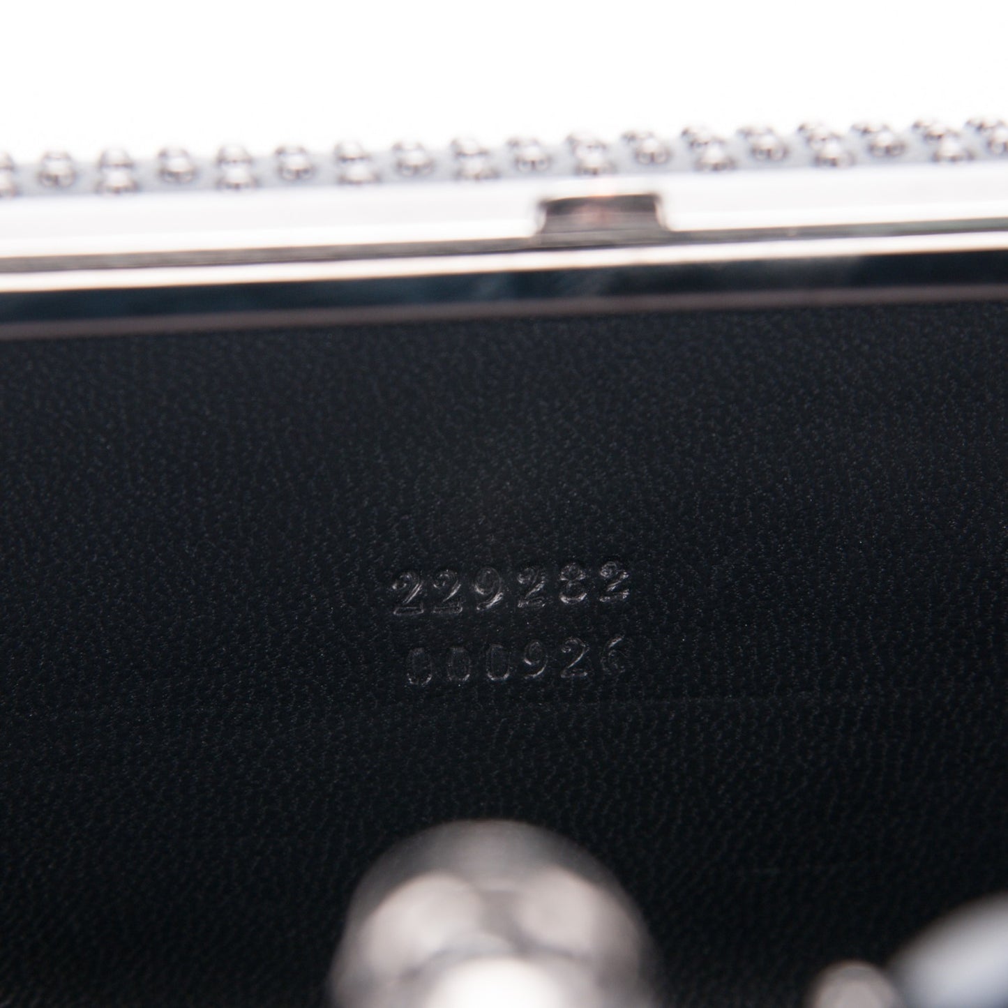 Studded Knucklebox Clutch Black