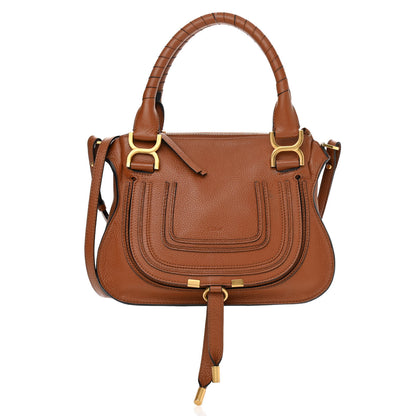 Chloe Calfskin Small Marcie Satchel Tan 1 of 11