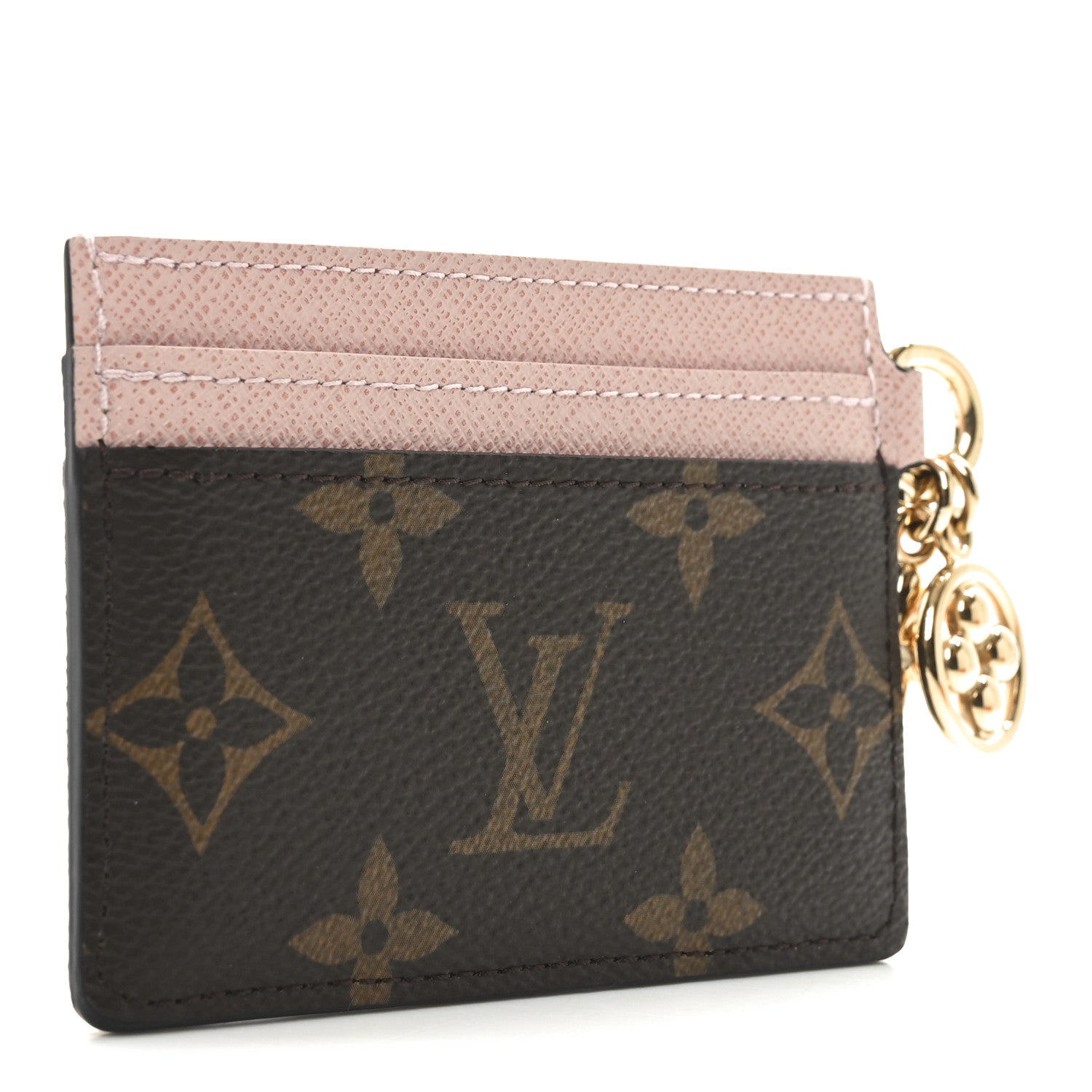 Louis Vuitton Monogram LV Charms Card Holder Rose Ballerine 3 of 7