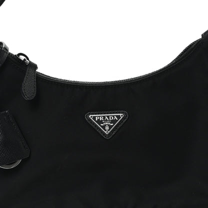Prada Tessuto Nylon Mini Re-Edition 2000 Bag Black 7 of 11