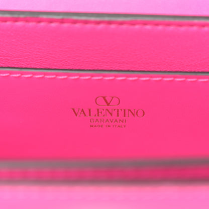 Valentino Garavani Smooth Calfskin Enamel Tonal Small Rockstud23 Shoulder Bag Pink PP 6 of 9