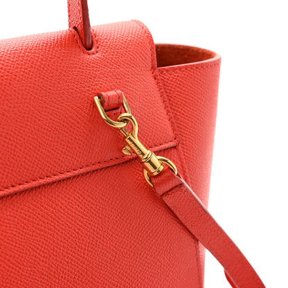 Celine Grained Calfskin Nano Belt Bag Coral 12 of 16