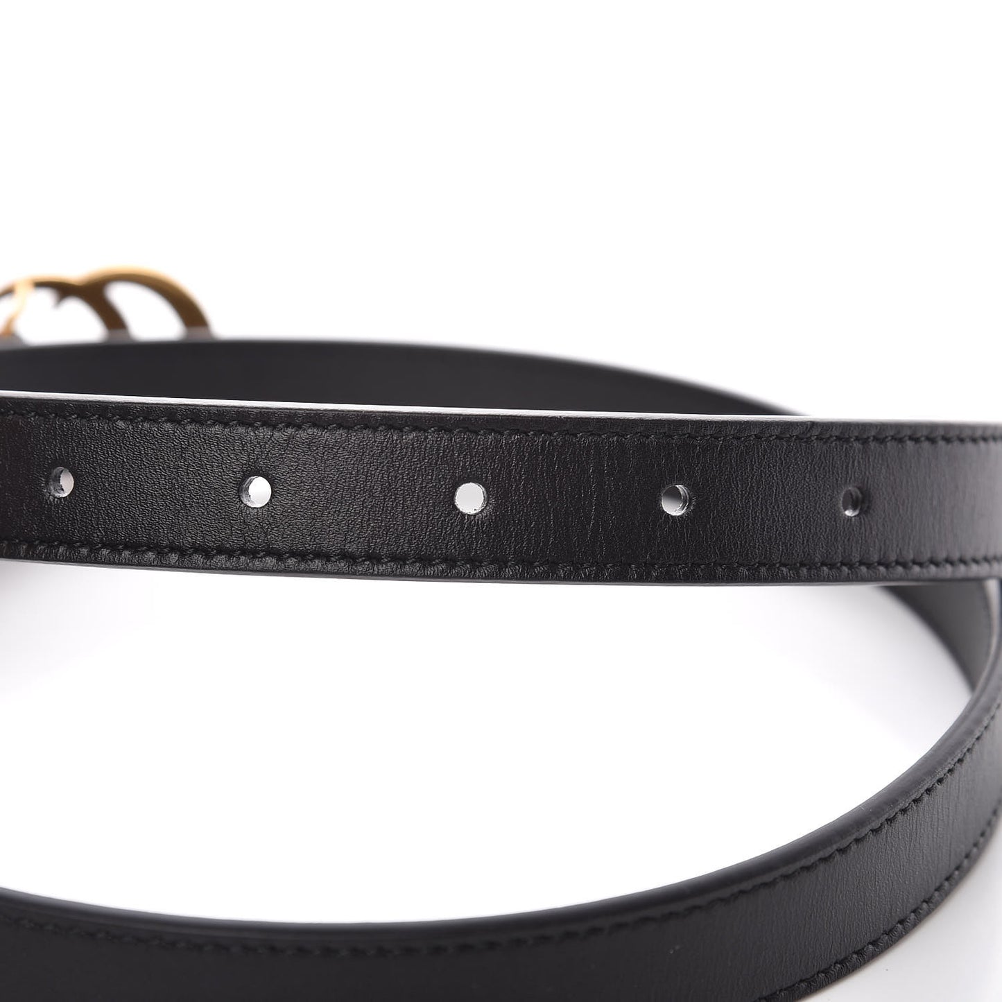 Calfskin Double G 20mm Belt 75 30 Black