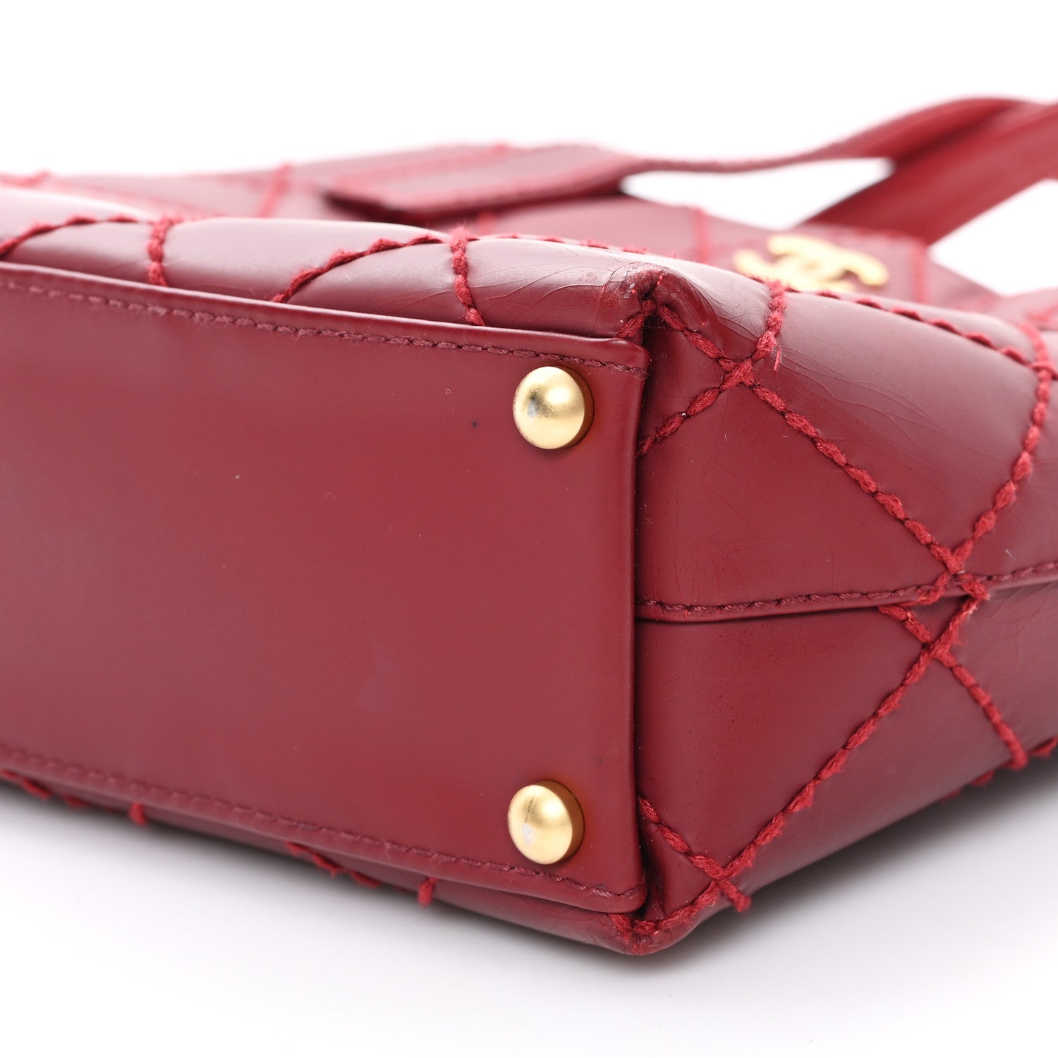 Chanel Calfskin Stitch Small Surpique Tote Red 1859035 – FASHIONPHILE