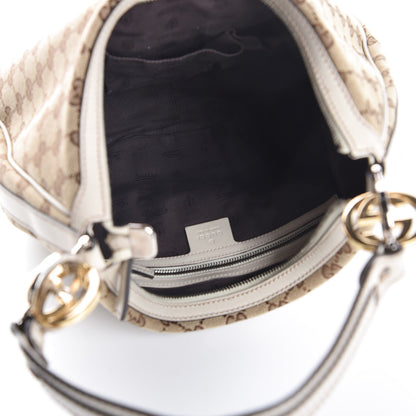 Gucci Monogram Medium GG Twins Hobo Ivory 4 of 7