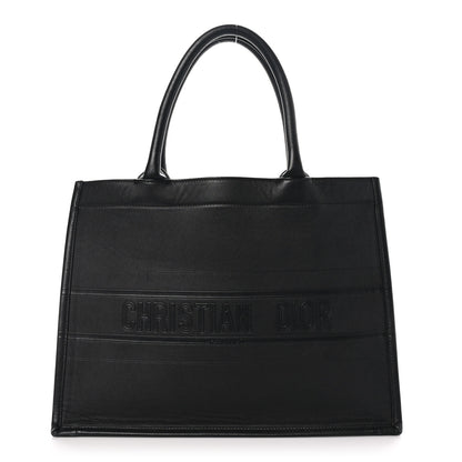 Christian Dior Calfskin Embossed Medium Book Tote Black 1 of 10
