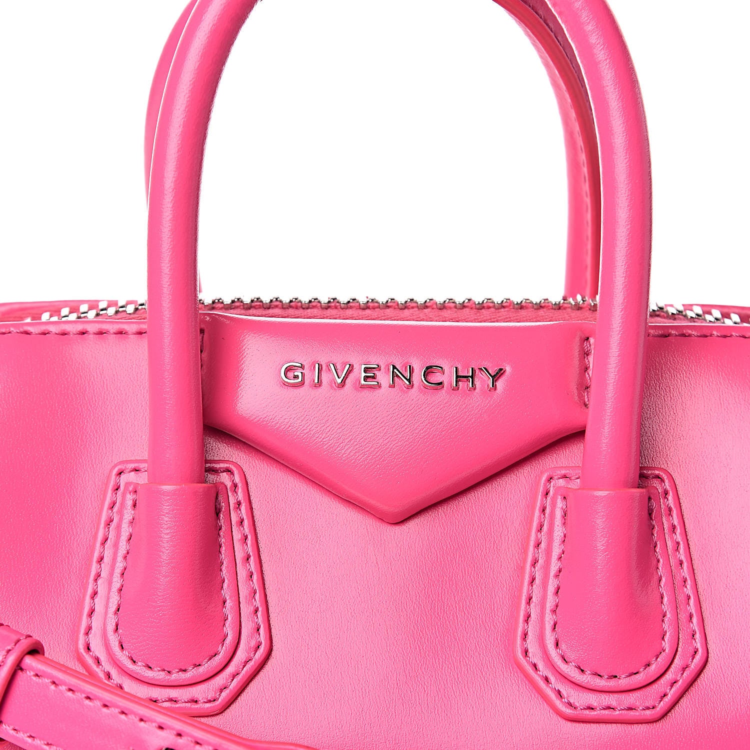 Givenchy Shiny Lord Calfskin Mini Antigona Shocking Pink 8 of 10