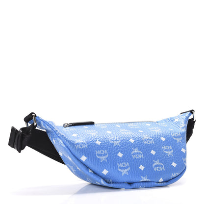 MCM Visetos Medium Stark Belt Bag Blue 3 of 8