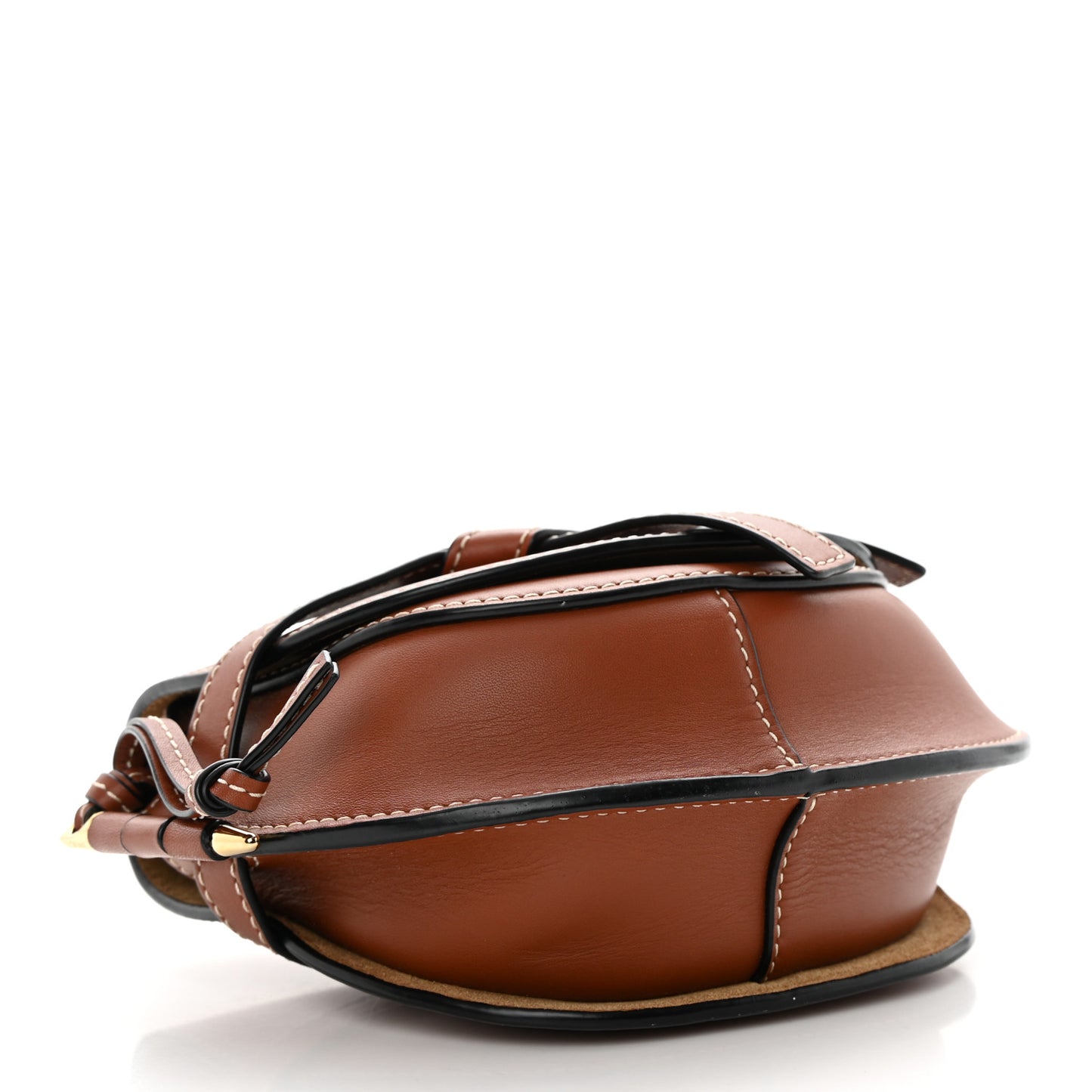 Calfskin Mini Gate Crossbody Bag Rust
