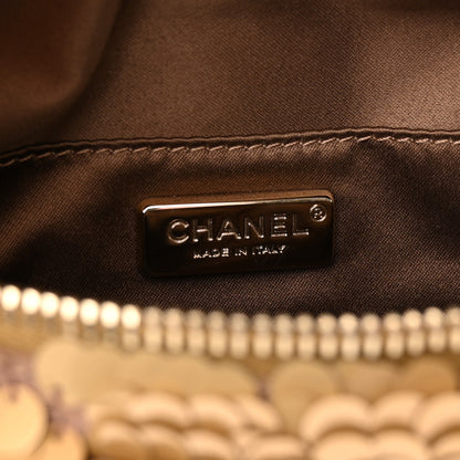 Chanel Sequin Calfskin Sparkling City Waist Bag Fanny Pack Gold 6 of 10