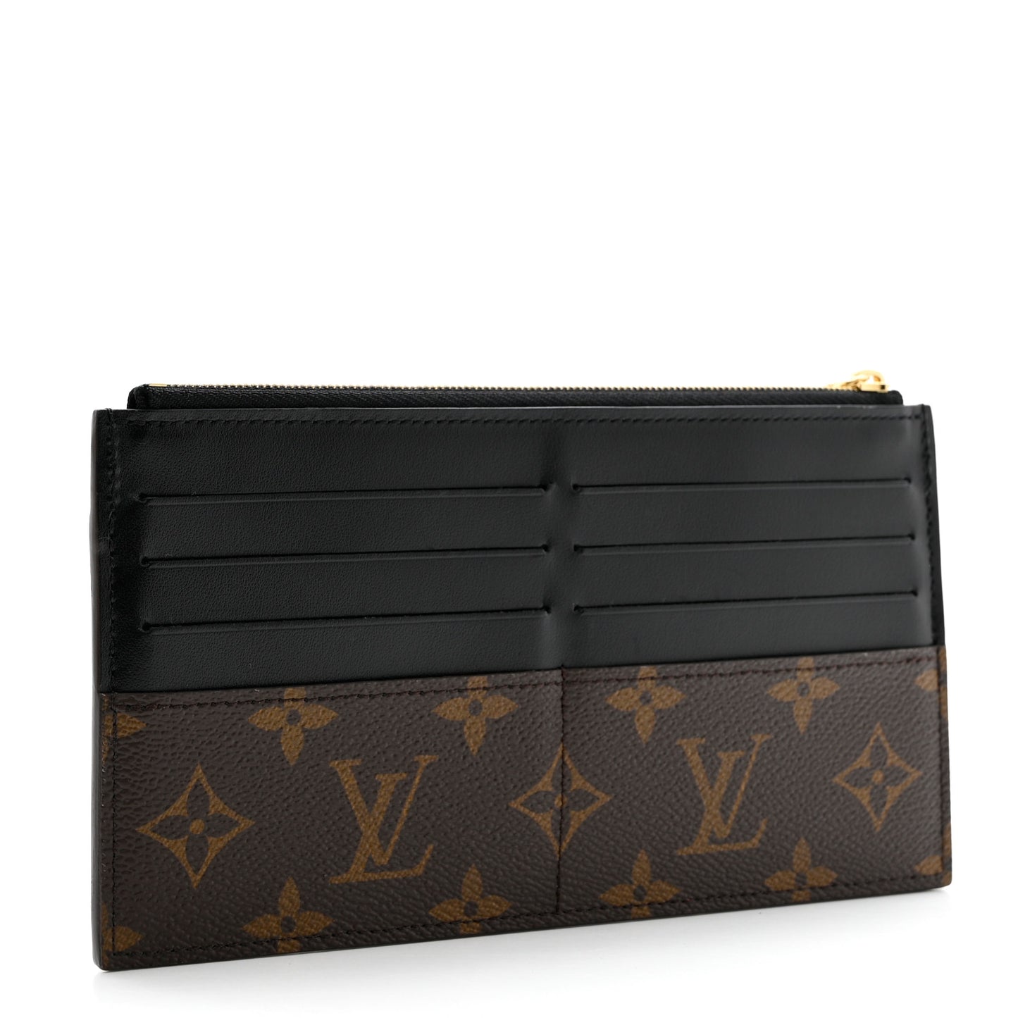 Monogram Slim Purse Black