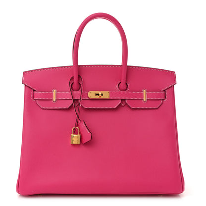 Hermes Epsom Birkin 35 Rose Tyrien 1 of 10