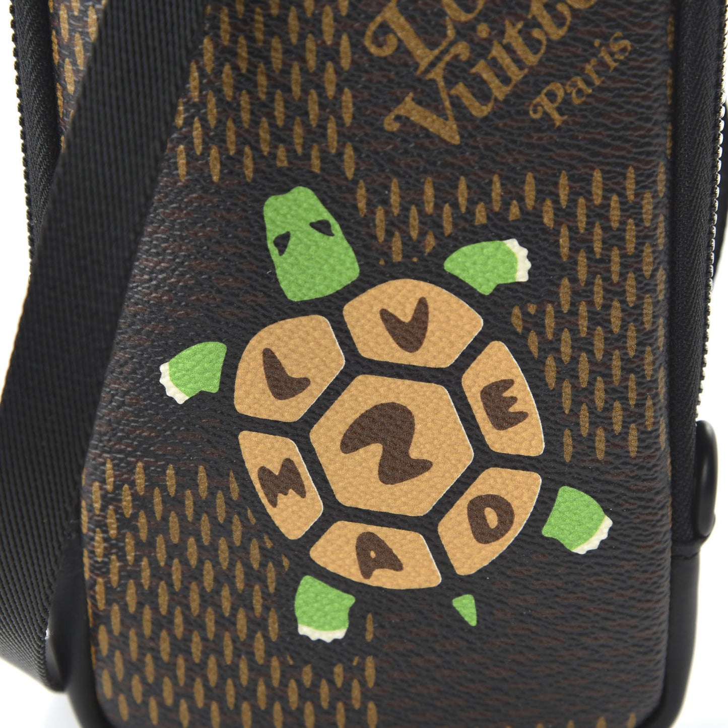 X NIGO Giant Damier Ebene Tortoise Double Phone Pouch