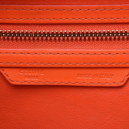 Celine Smooth Calfskin Mini Luggage Bright Orange 6 of 15