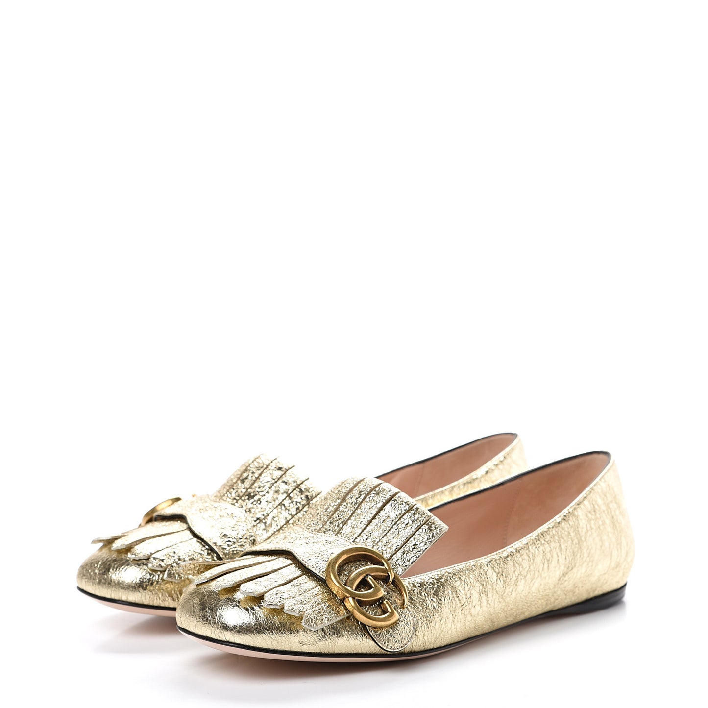 Galassia GG Marmont Fringe Flats 38 Platino