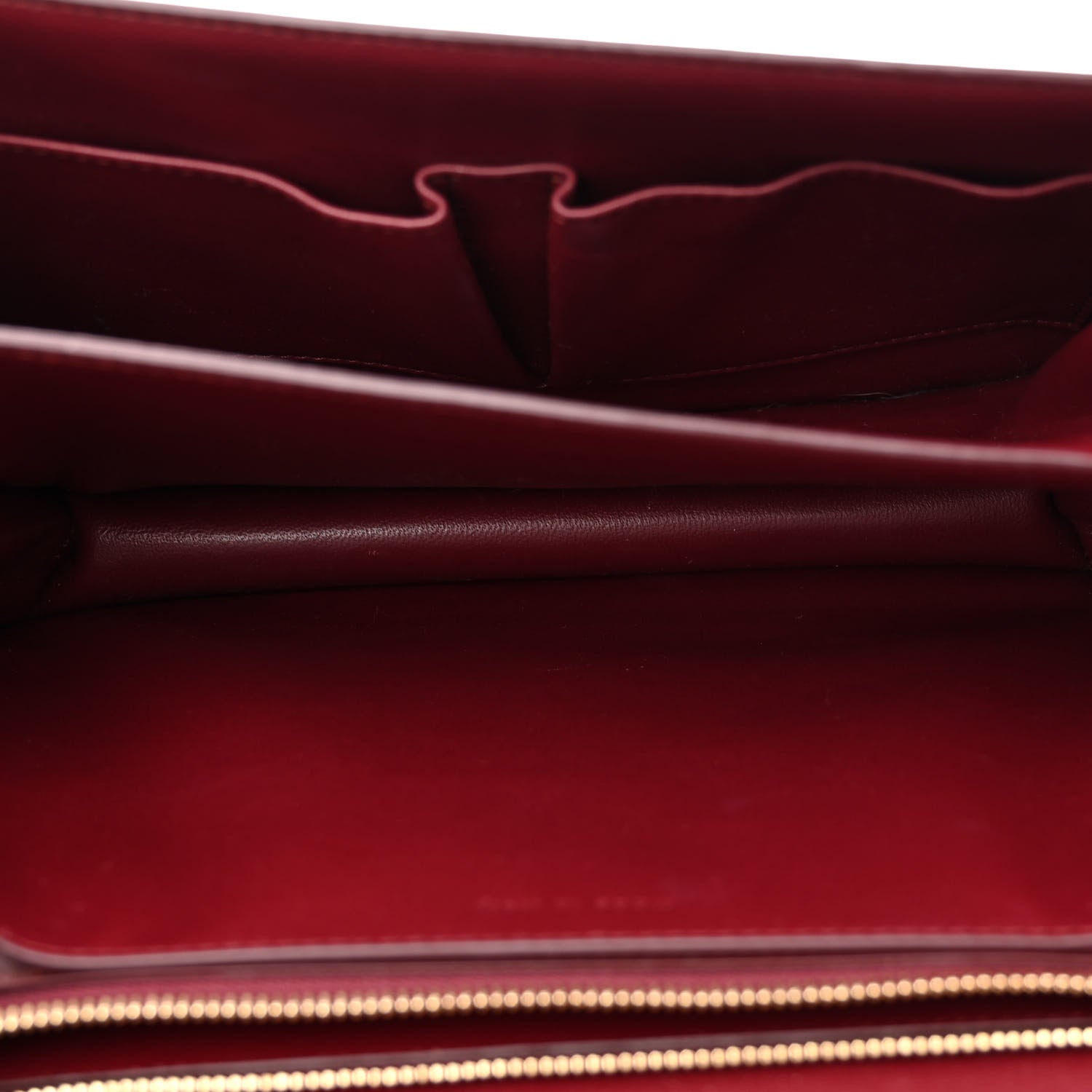 Celine Box Calfskin Medium Classic Box Flap Bag Burgundy 5 of 10