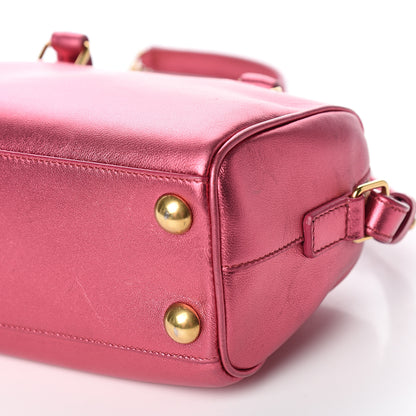Saint Laurent Metallic Lambskin Classic Duffle Toy Pink 10 of 10