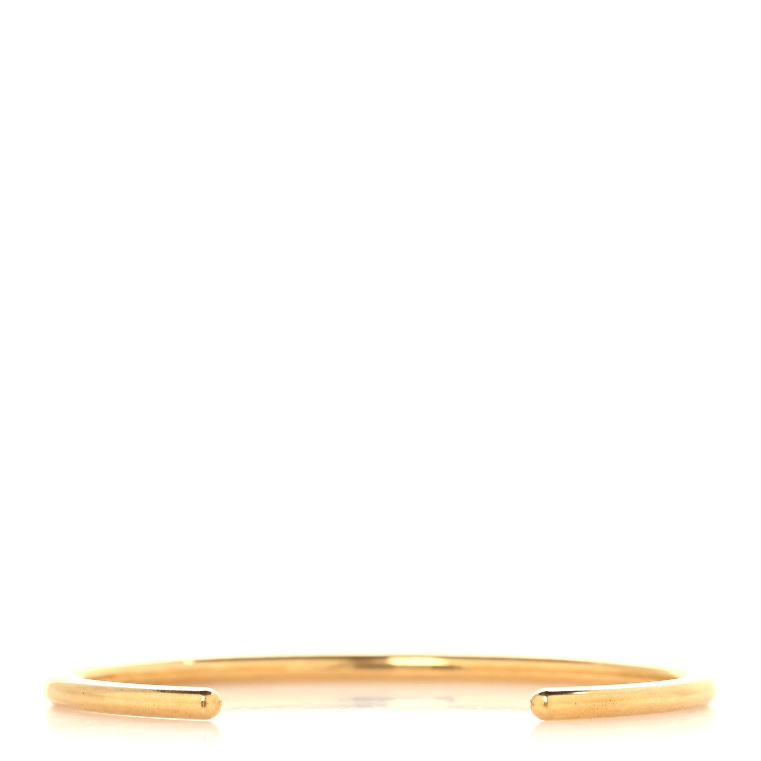 Saint Laurent Metal Logo Cuff Bracelet M Gold 3 of 4