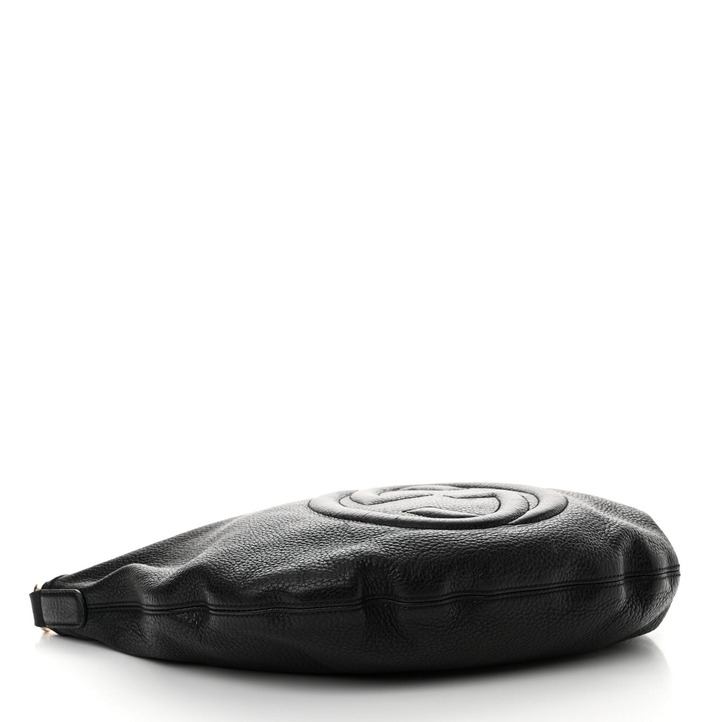 Pebbled Calfskin Medium Soho Hobo Black