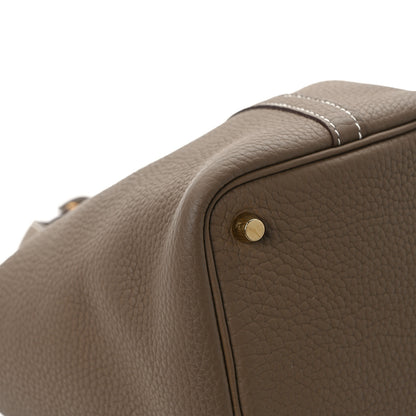 Hermes Taurillon Clemence Picotin Lock 18 PM Etoupe 10 of 12