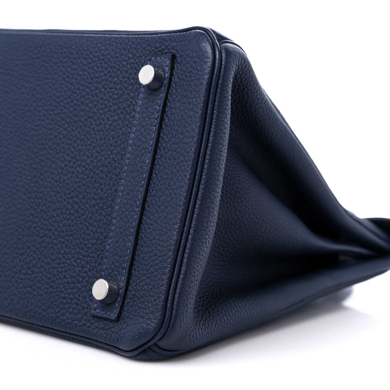 Hermes Togo Swift Officier Birkin 30 Bleu Nuit Vert Cypress 9 of 9