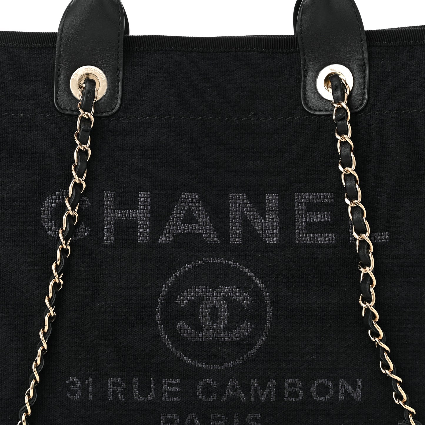 Mixed Fibers Small Deauville Tote Black