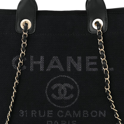 Chanel Mixed Fibers Small Deauville Tote Black 9 of 12