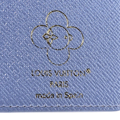 Louis Vuitton Monogram Magnet Vivienne Card Holder Blue Frost 5 of 5