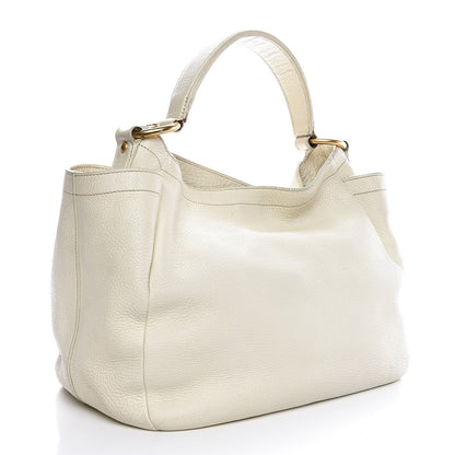 Prada Vitello Daino Side Pocket Hobo Bianco 3 of 18