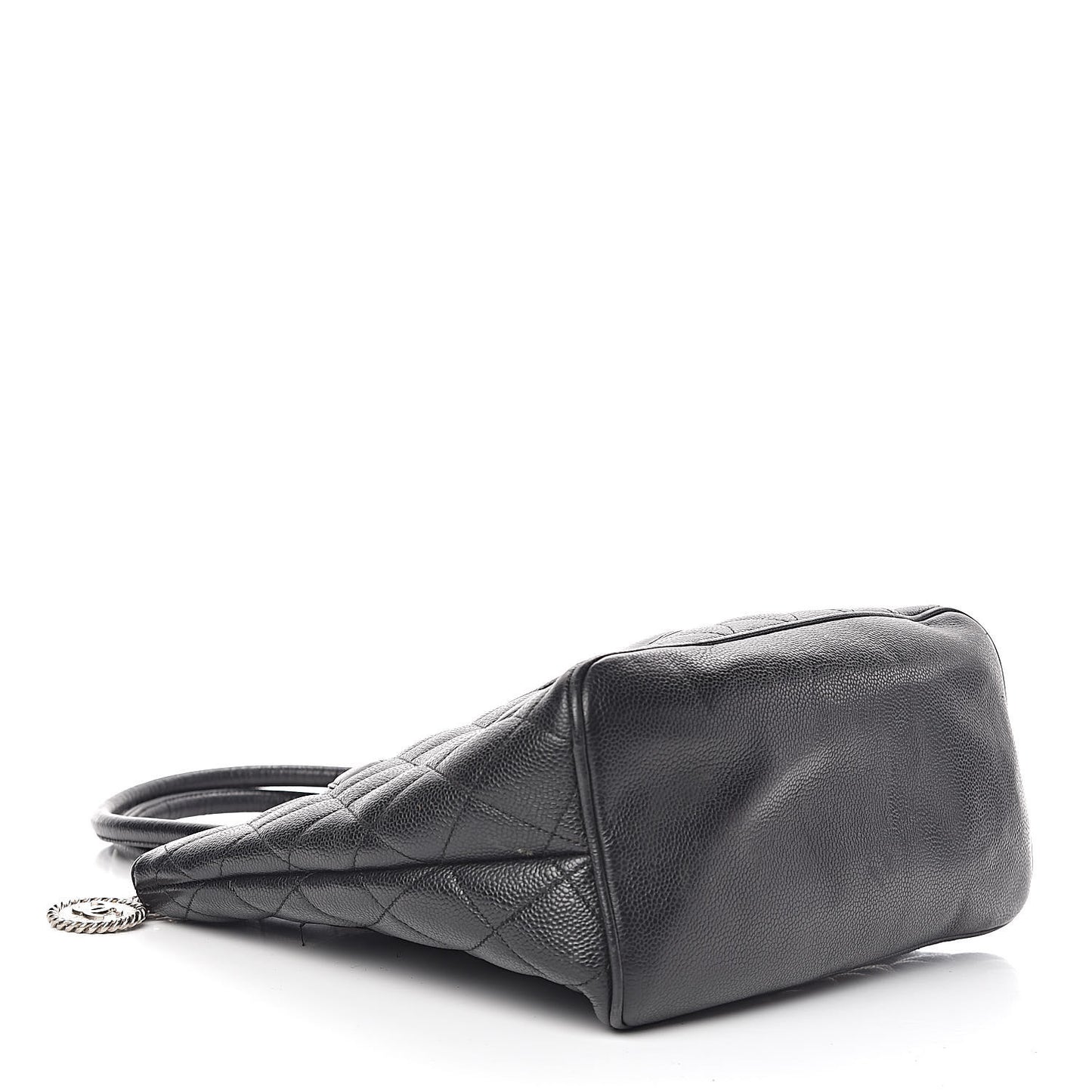 Caviar Quilted Medallion Tote Black