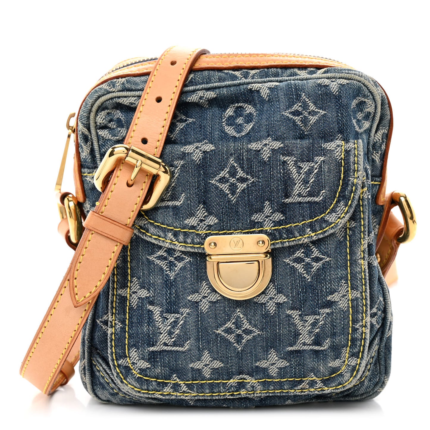 Denim Camera Bag Blue