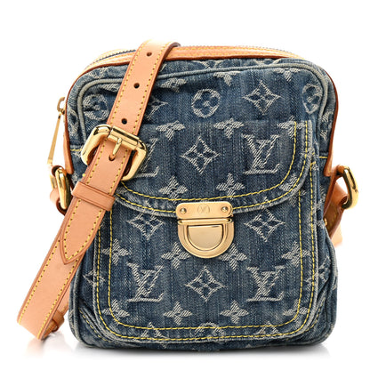 Louis Vuitton Denim Camera Bag Blue 1 of 10