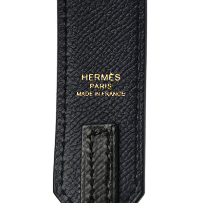 Hermes Epsom 30mm Tressage Au Galop Shoulder Strap Bleu Indigo Anemone 3 of 6