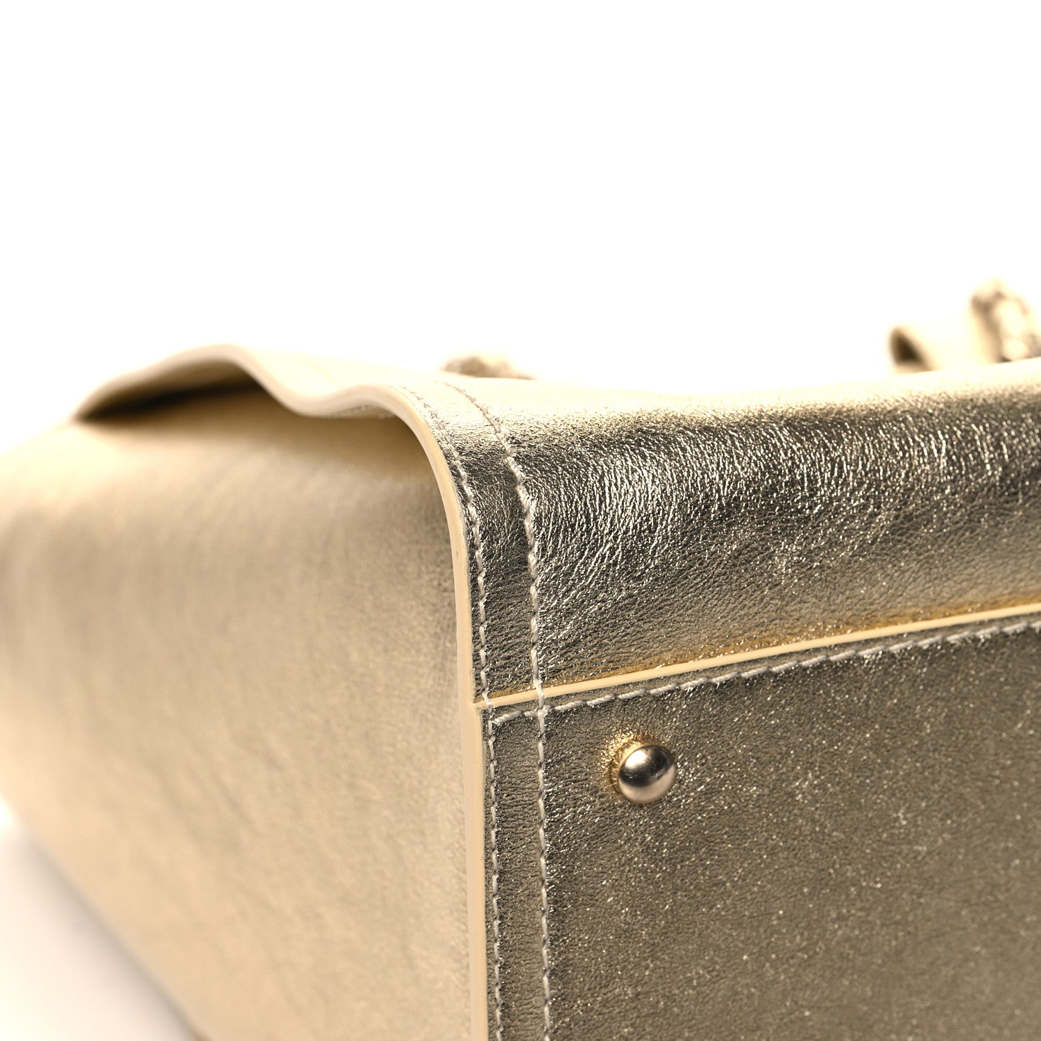 Chanel Metallic Calfskin Medium Deauville Tote Gold 11 of 12