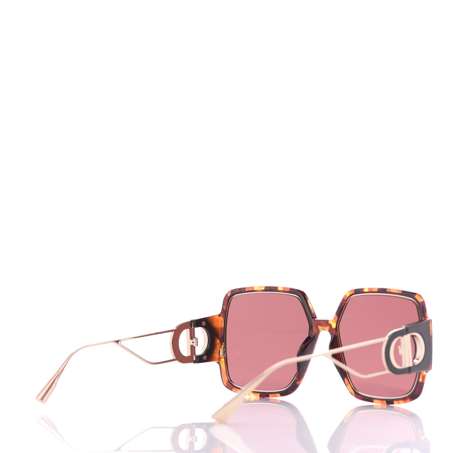 Acetate Square 30 Montaigne 2 Sunglasses Tortoise