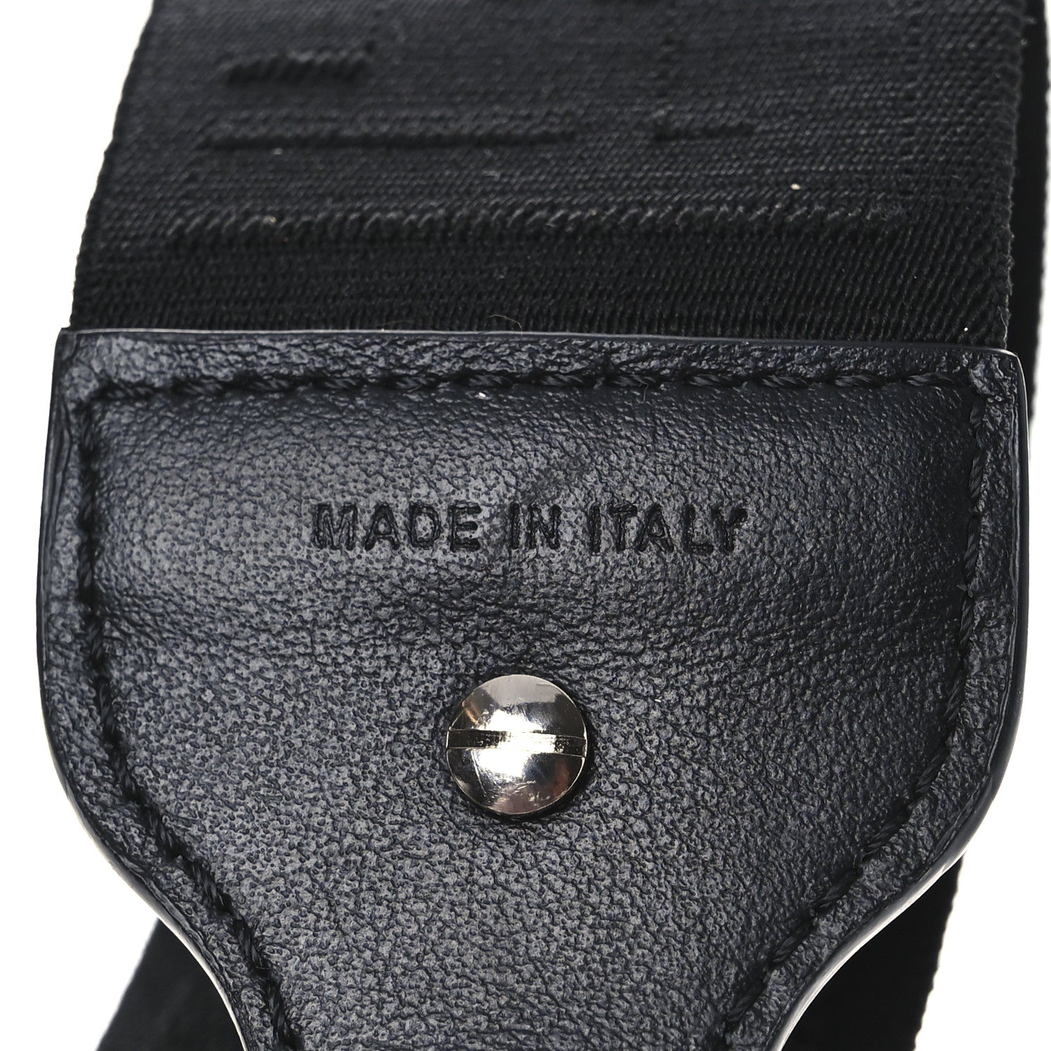 Fendi Calfskin Elastic FF Mini Strap Black 3 of 4
