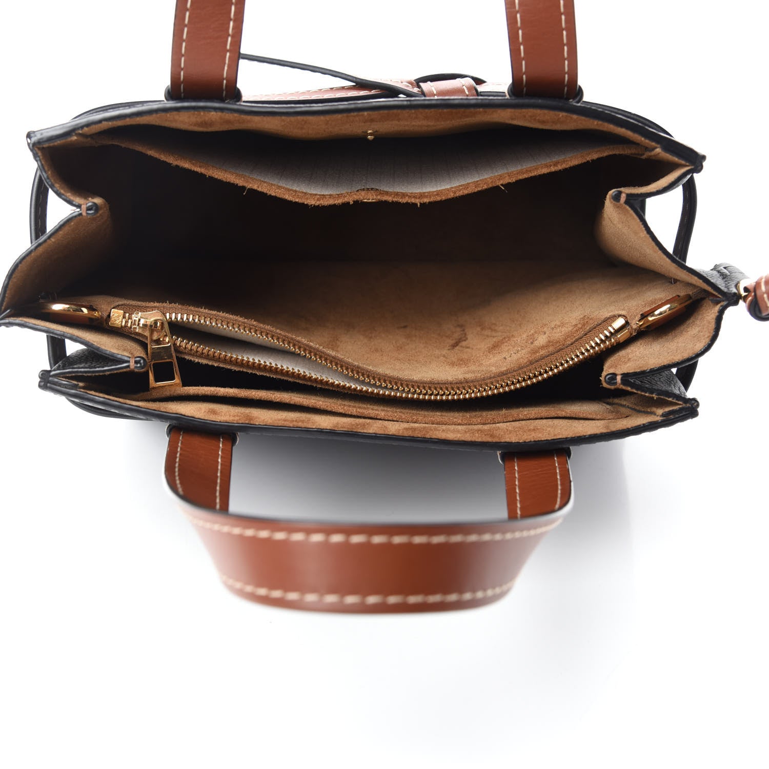 Loewe Calfskin Small Gate Tote Pecan Black 5 of 11