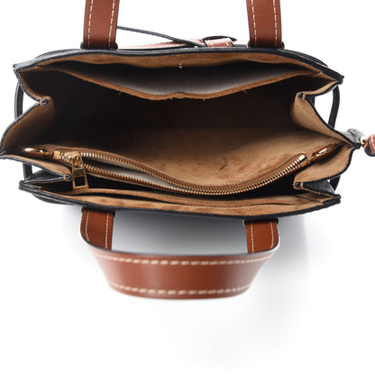 Loewe Calfskin Small Gate Tote Pecan Black 5 of 11