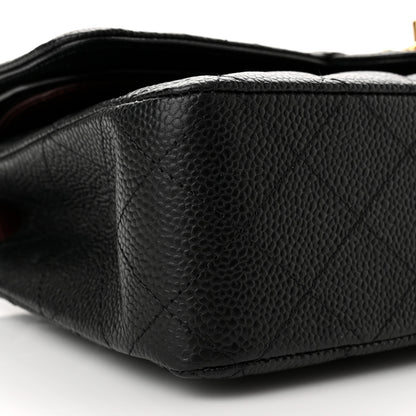 Chanel Caviar Quilted Medium Double Flap Black 9 of 10