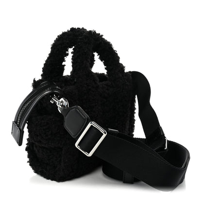 Marc Jacobs Polyester Cotton Mini The Teddy Traveler Tote Bag Black 2 of 9