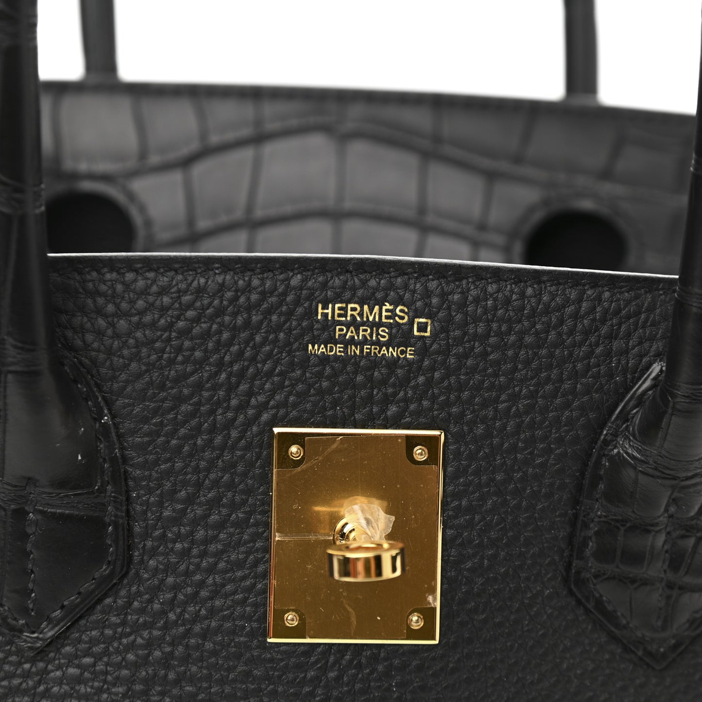 Togo Matte Alligator Birkin Touch 30 Black