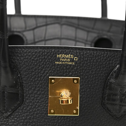 Hermes Togo Matte Alligator Birkin Touch 30 Black 6 of 13