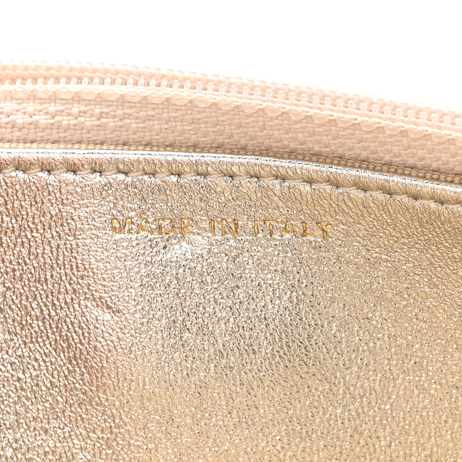 Chanel Gradient Metallic Lambskin Quilted Like A Wallet Wallet On Chain WOC Gold Pink 7 of 14