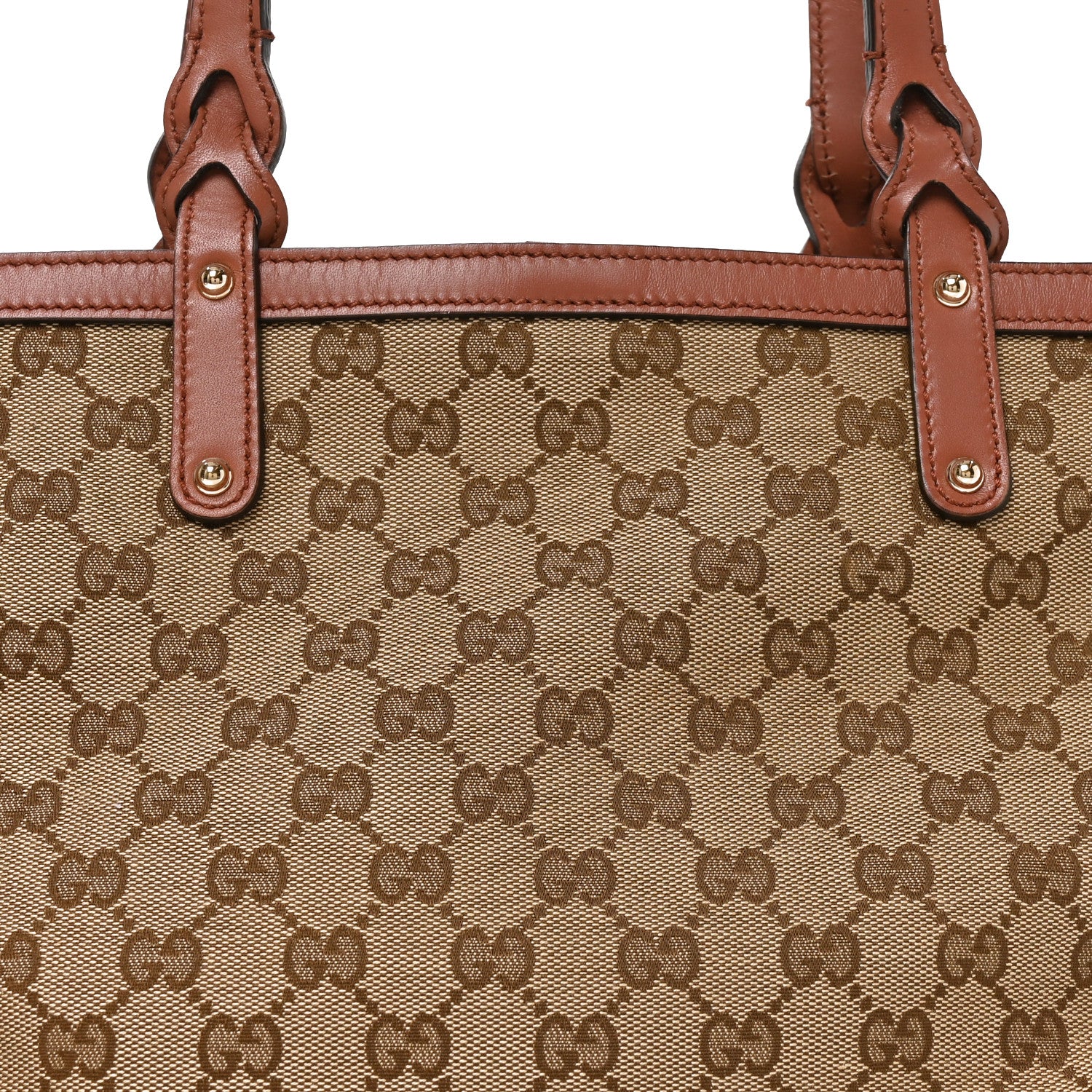 Gucci Monogram Small Craft Tote Brown 8 of 10